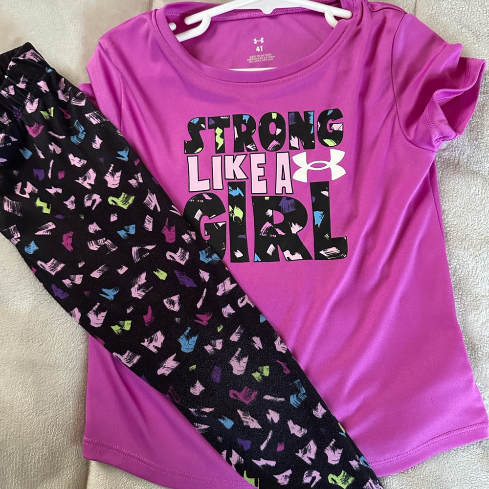 Under Armour Kids Set - Purple and Black